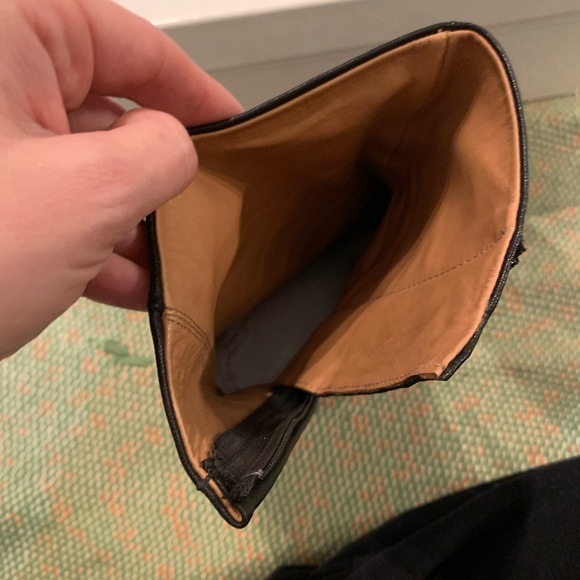 Maison Margiela - Tabi - Size 39.5 - Black Leather Ankle Boots - Picture 10 of 14